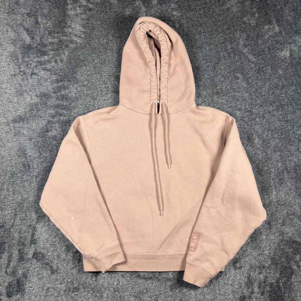 T by Alexander Wang Hoodie Womens Medium Pink WANG Logo Pullover Sweatshirt